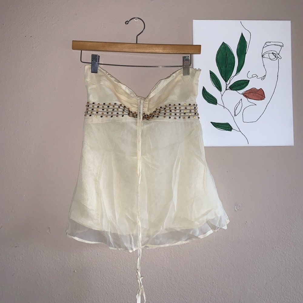 Brand:Scarlett🤍 Size:Small🤍 Color: Cream 🤍